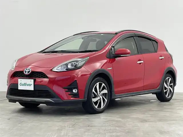 トヨタ アクア クロスオーバー グラム 群馬県 2020(令2)年 3.6万km スーパーレッドⅤ 純正７インチナビ　Ｂｌｕｅｔｏｏｔｈ　バックカメラ　プリクラッシュセーフティ　車線逸脱　シートヒーター　オートマチックハイビーム　クリアランスソナー　ＬＥＤヘッドライト　ドライブレコーダー　ＥＴＣ