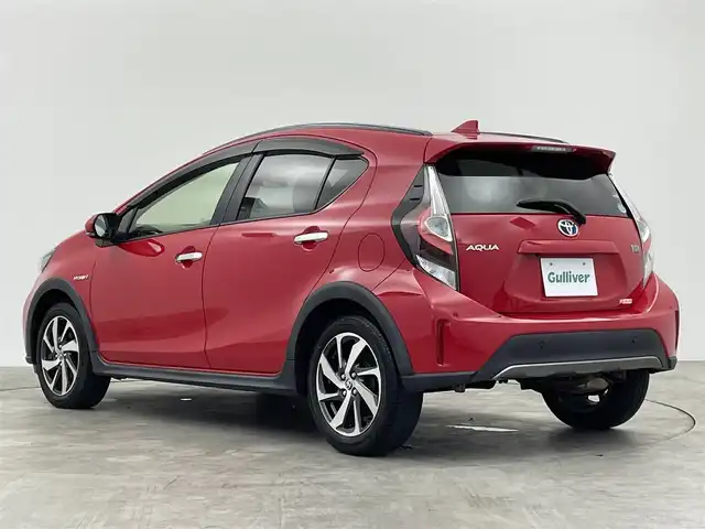 トヨタ アクア クロスオーバー グラム 群馬県 2020(令2)年 3.6万km スーパーレッドⅤ 純正７インチナビ　Ｂｌｕｅｔｏｏｔｈ　バックカメラ　プリクラッシュセーフティ　車線逸脱　シートヒーター　オートマチックハイビーム　クリアランスソナー　ＬＥＤヘッドライト　ドライブレコーダー　ＥＴＣ
