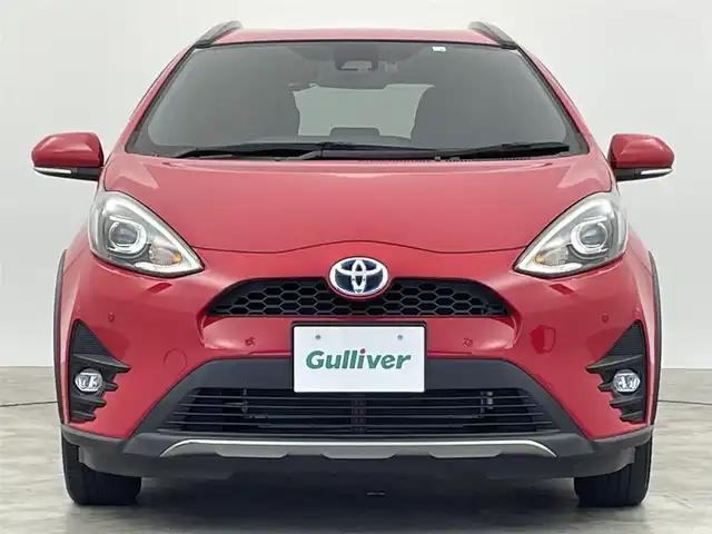 トヨタ アクア クロスオーバー グラム 群馬県 2020(令2)年 3.6万km スーパーレッドⅤ 純正７インチナビ　Ｂｌｕｅｔｏｏｔｈ　バックカメラ　プリクラッシュセーフティ　車線逸脱　シートヒーター　オートマチックハイビーム　クリアランスソナー　ＬＥＤヘッドライト　ドライブレコーダー　ＥＴＣ
