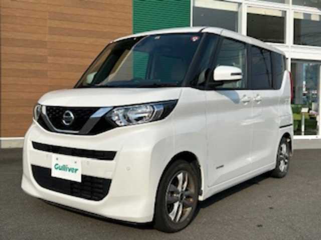 日産 ルークス X 静岡県 2022(令4)年 3.2万km ホワイトパール ハンズフリーオートスライドドア/コーナーセンサー/ビルトインETC/プッシュスタート/横滑り防止装置/アイドリングストップ/ステアリングスイッチ/オートライト/ヘッドライトレベライザー