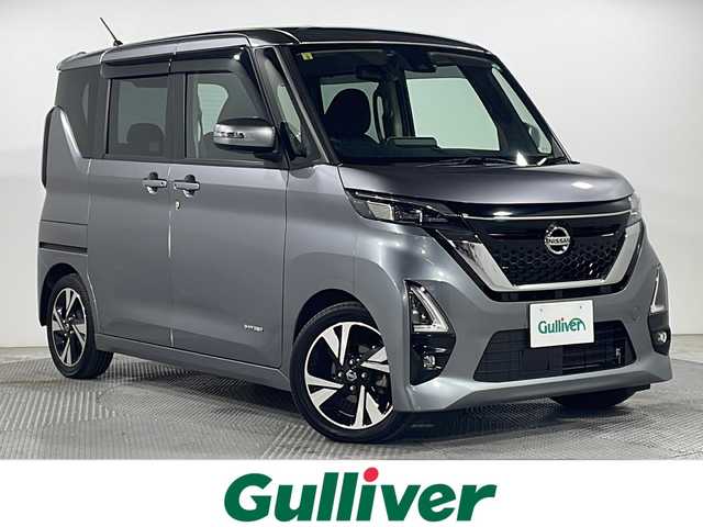 日産 ルークス HWS Gターボ プロパイロットED 広島県 2020(令2)年 5.5万km チタニウムグレーメタリック 純正９型ナビ　/アラウンドビューモニター　/両側パワースライドドア　/レーダークルーズコントロール　/レーンキープアシスト　/衝突軽減　/ドライブレコーダー　/コーナーセンサー　/オートハイビーム　/ＥＴＣ　/オートハイビーム/純正１５インチアルミホイール（１６５/５５/Ｒ１５）/エアバック（運転席/助手席/サイド/カーテン）