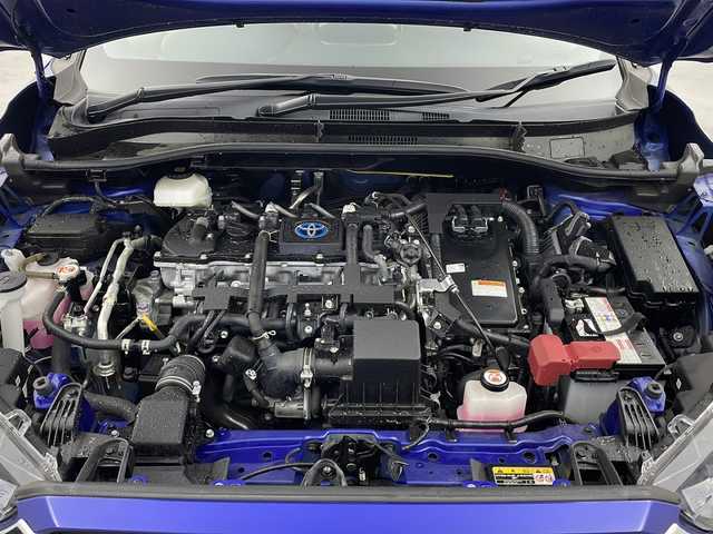 トヨタ カローラ クロス ハイブリッド Z 栃木県 2021(令3)年 2万km ダークブルーマイカM ９型純正ディスプレイオーディオ/　　ナビ/Bluetooth/AM/FM/フルセグTV/バックカメラ/ビルトインETC/トヨタセーフティセンス/・プリクラッシュセーフティ/・レーントレーシングアシスト/・レーンディパーチャーアラート/・ロードサインアシスト/・レーダークルーズコントロール/・オートマチックハイビーム/・先行車発進アラーム/パーキングサポートブレーキ/ブラインド・スポット・モニター/リア・クロス・トラフィック・アラート/純正ドライブレコーダー/パワーバックドア/ハーフレザーシート/運転席パワーシート/前席シートヒーター/純正１８インチAW/純正ドアバイザー/オートライト/LEDヘッドライト/LEDフォグ/電子パーキング/ブレーキホールド/プッシュスタート/スマートキー/スペア１本