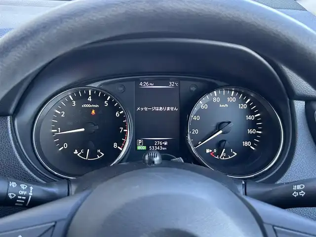 日産 エクストレイル 20S 静岡県 2018(平30)年 5.4万km ダイヤモンドブラック 純正7インチナビ/（Bluetooth/FM/AMCD/DVD）/ETC/４WD/リモコンキー/バックカメラ/オートライト/アイドリングストップ/純正フロアマット/合皮シート/フルフラットシート/リアウィンドウデフォッガー（曇り止め）/純正17SW