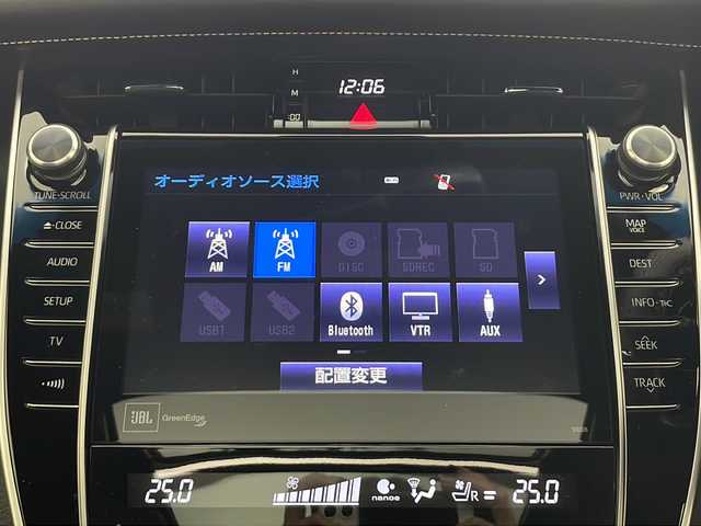 トヨタ ハリアー ハイブリッド プログレス メタル&レザーP 秋田県 2018(平30)年 5.7万km ブラック 4WD/純正ナビ/（FM/AM/Bluetooth/フルセグTV/CD/DVD）/バックカメラ/電動リアゲート/サンルーフ/レザーシート/衝突軽減装置/レーンキープアシスト/横滑り防止装置/クリアランスソナー/アイドリングストップ/ETC/前後ドライブレコーダー/ステアリングリモコン/前席シートヒーター/前席パワーシート/JBLサウンド/LEDヘッドライト/フォグランプ/オートライト/オートハイビーム/電動格納ミラー/プッシュスタート/スマートキー/純正アルミホイール/社外フロアマット