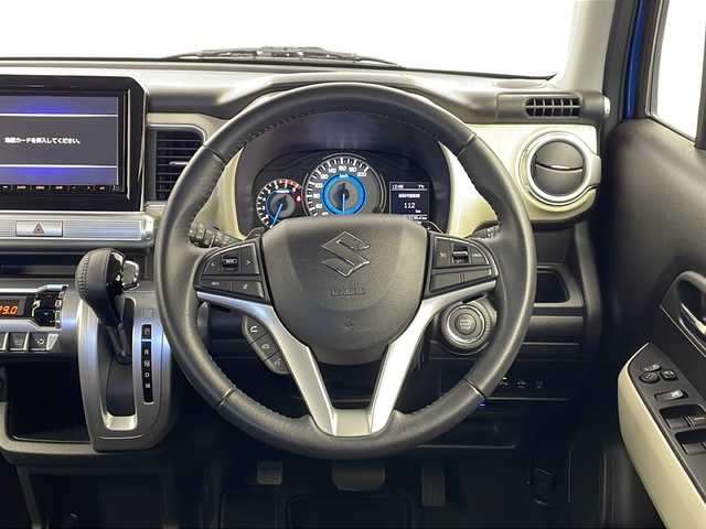 スズキ クロスビー HYBRID MZ 栃木県 2019(平31)年 2.8万km スピーディーブルーメタリック/ブラック2トーンルーフ 純正ナビ/（）/全方位カメラ/衝突軽減システム/車線逸脱抑制機能/横滑り防止/クリアランナソー/クルーズコントロール/前席シートヒーター/ドライブレコーダー/ビルトインETC/純正アルミホイール/社外フロアマット/電動格納ミラー/ステアリングスイッチ/ISOFIX/プッシュスタート/スマートキー