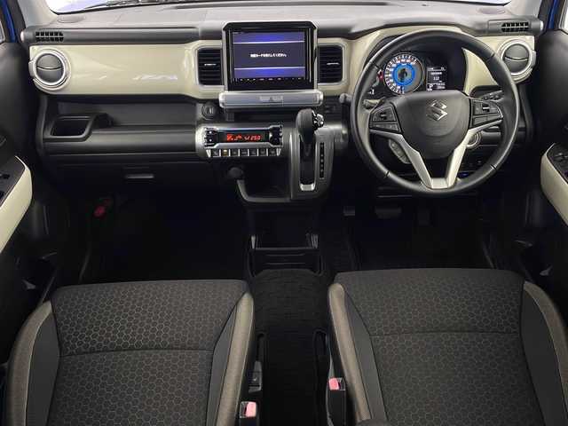 スズキ クロスビー HYBRID MZ 栃木県 2019(平31)年 2.8万km スピーディーブルーメタリック/ブラック2トーンルーフ 純正ナビ/（）/全方位カメラ/衝突軽減システム/車線逸脱抑制機能/横滑り防止/クリアランナソー/クルーズコントロール/前席シートヒーター/ドライブレコーダー/ビルトインETC/純正アルミホイール/社外フロアマット/電動格納ミラー/ステアリングスイッチ/ISOFIX/プッシュスタート/スマートキー