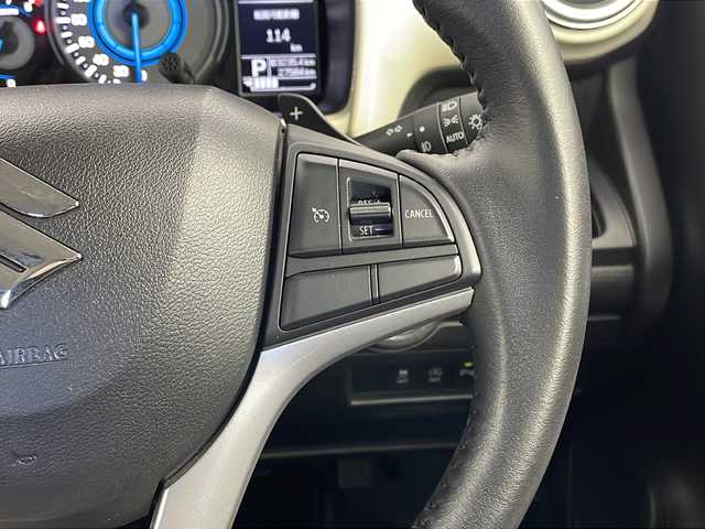 スズキ クロスビー HYBRID MZ 栃木県 2019(平31)年 2.8万km スピーディーブルーメタリック/ブラック2トーンルーフ 純正ナビ/（）/全方位カメラ/衝突軽減システム/車線逸脱抑制機能/横滑り防止/クリアランナソー/クルーズコントロール/前席シートヒーター/ドライブレコーダー/ビルトインETC/純正アルミホイール/社外フロアマット/電動格納ミラー/ステアリングスイッチ/ISOFIX/プッシュスタート/スマートキー