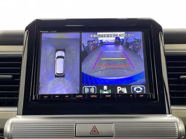 スズキ クロスビー HYBRID MZ 栃木県 2019(平31)年 2.8万km スピーディーブルーメタリック/ブラック2トーンルーフ 純正ナビ/（）/全方位カメラ/衝突軽減システム/車線逸脱抑制機能/横滑り防止/クリアランナソー/クルーズコントロール/前席シートヒーター/ドライブレコーダー/ビルトインETC/純正アルミホイール/社外フロアマット/電動格納ミラー/ステアリングスイッチ/ISOFIX/プッシュスタート/スマートキー