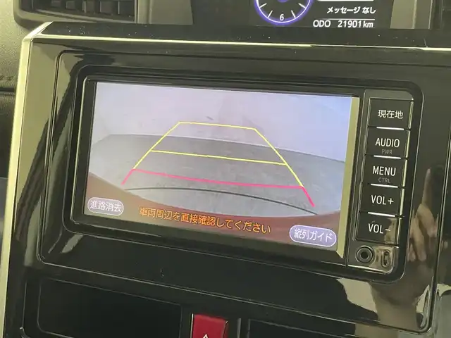 トヨタ タンク カスタムG S 滋賀県 2017(平29)年 2.2万km ブラックマイカ/マゼンダベリーメタリック 禁煙車/純正SDナビ/・NSCD-W66/・Bluetooth/CD/地デジTV/バックカメラ/両側自動スライドドア/LEDヘッドライト/革巻きステアリング/レーンキープ/クルーズコントロール/横滑り防止/アイドリングストップ/純正１４AW/ウィンカーミラー/プッシュスタート/スマートキー