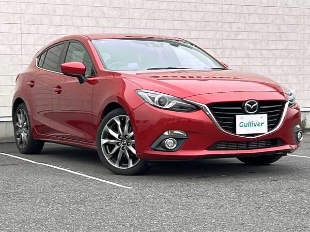 マツダ アクセラ スポーツ XD 茨城県 2014(平26)年 4.8万km ソウルレッドプレミアムメタリック 純正SDナビ/衝突軽減ブレーキ/フルセグテレビ/バックカメラ/アイドリングストップ/クルーズコントロール/サンルーフ/プッシュスタート/ETC/純正LEDヘッドライト/純正アルミホイール
