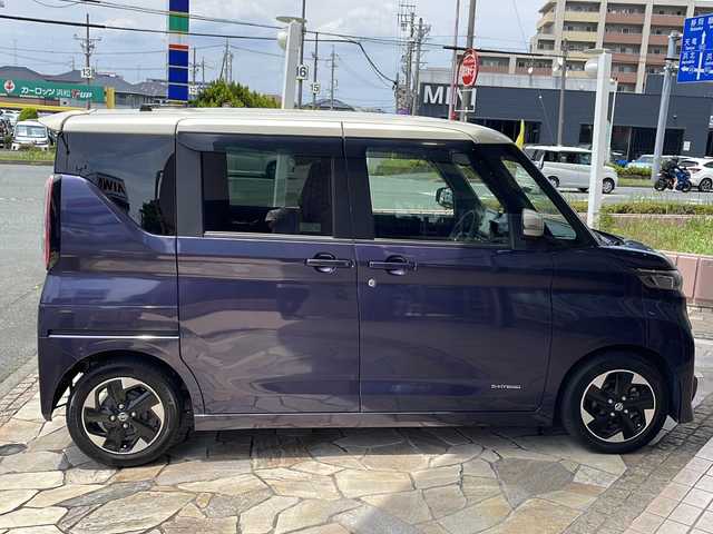 日産 ルークス HWS X プロパイロットED 静岡県 2020(令2)年 4.3万km パープルⅡ 【主要装備】/純正ナビ　/両側パワースライドドア/アラウンドビューモニター　/純正ドライブレコーダー　/アイドリングストップ　/電動パーキングブレーキ　/ブレーキホールド　/ＥＴＣ　/ステアリングスイッチ　/サーキュレーター　/純正１４インチアルミホイール/プリクラッシュセーフティ/プロパイロット/ソナー/プッシュスタート/スマートキー