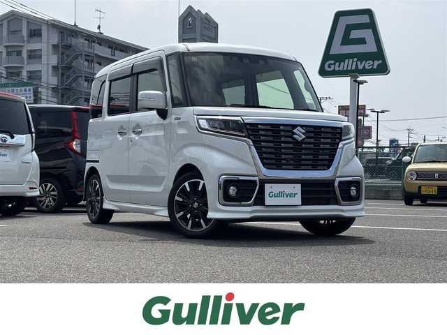 スズキ スペーシア カスタム HYBRID XS 大分県 2020(令2)年 7.6万km ピュアホワイトP ・純正ナビ(CD.DVD.SD.BT.USB)/・全方位カメラ/・フルセグテレビ/・デュアルカメラブレーキサポート/・ヘッドアップディスプレイ/・両側パワースライドドア/・レーダークルーズコントロール/・ETC/・前後ドライブレコーダー/・リアセンサー/・ステアリングリモコン/・運転席シートヒーター