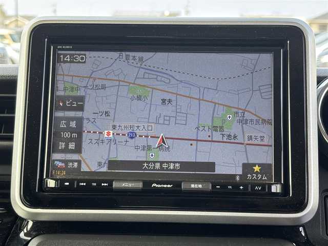 スズキ スペーシア カスタム HYBRID XS 大分県 2020(令2)年 7.6万km ピュアホワイトP ・純正ナビ(CD.DVD.SD.BT.USB)/・全方位カメラ/・フルセグテレビ/・デュアルカメラブレーキサポート/・ヘッドアップディスプレイ/・両側パワースライドドア/・レーダークルーズコントロール/・ETC/・前後ドライブレコーダー/・リアセンサー/・ステアリングリモコン/・運転席シートヒーター