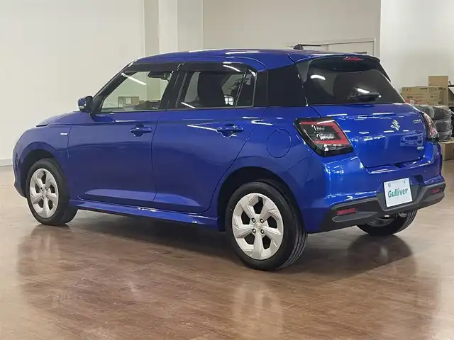 スズキ スイフト HYBRID MX 道央・札幌 2024(令6)年 2万km 青Ｍ ワンオーナー/4WD/衝突軽減ブレーキ/レーンキープアシスト/横滑り防止/アイドリングストップ/レーダークルーズコントロール/ブラインドスポットモニター/プッシュスタート/スマートキー×2/純正エンジンスターター/社外オーディオ/CD/Bluetooth/AUX/USB/AM/FM/シートヒーター（D/N）/ミラーヒーター/オートライト/純正フロアマット/純正ドアバイザー/LEDヘッドライト/フォグランプ/純正16インチAW/保証書/取扱説明書