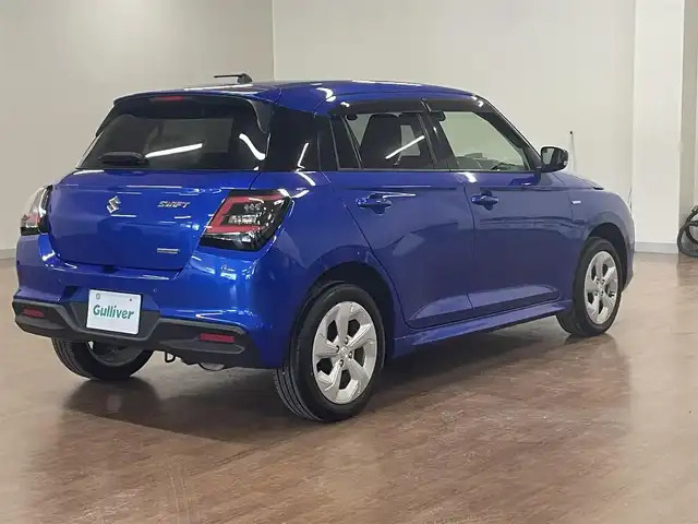 スズキ スイフト HYBRID MX 道央・札幌 2024(令6)年 2万km 青Ｍ ワンオーナー/4WD/衝突軽減ブレーキ/レーンキープアシスト/横滑り防止/アイドリングストップ/レーダークルーズコントロール/ブラインドスポットモニター/プッシュスタート/スマートキー×2/純正エンジンスターター/社外オーディオ/CD/Bluetooth/AUX/USB/AM/FM/シートヒーター（D/N）/ミラーヒーター/オートライト/純正フロアマット/純正ドアバイザー/LEDヘッドライト/フォグランプ/純正16インチAW/保証書/取扱説明書