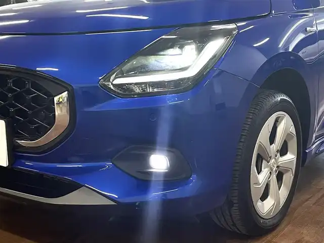 スズキ スイフト HYBRID MX 道央・札幌 2024(令6)年 2万km 青Ｍ ワンオーナー/4WD/衝突軽減ブレーキ/レーンキープアシスト/横滑り防止/アイドリングストップ/レーダークルーズコントロール/ブラインドスポットモニター/プッシュスタート/スマートキー×2/純正エンジンスターター/社外オーディオ/CD/Bluetooth/AUX/USB/AM/FM/シートヒーター（D/N）/ミラーヒーター/オートライト/純正フロアマット/純正ドアバイザー/LEDヘッドライト/フォグランプ/純正16インチAW/保証書/取扱説明書