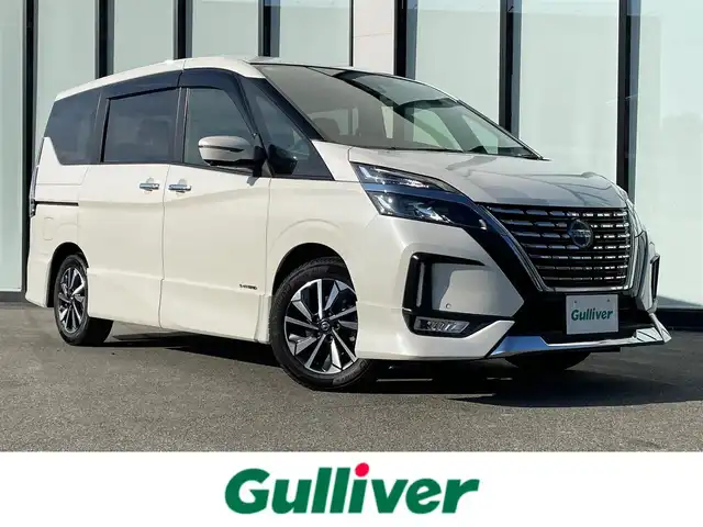 日産 セレナ ハイウェイスター V 大阪府 2020(令2)年 6.3万km ブリリアントホワイトパール ETC2.0 /360°カメラ /メモリナビ /追従型クルーズコントロール /プロパイロット/ 純正ナビ　/ミュージックサーバー　/Bluetooth　/純正フロアマット　/前方ドライブレコーダー　/ LEDヘッドライト/フリップダウンモニター
