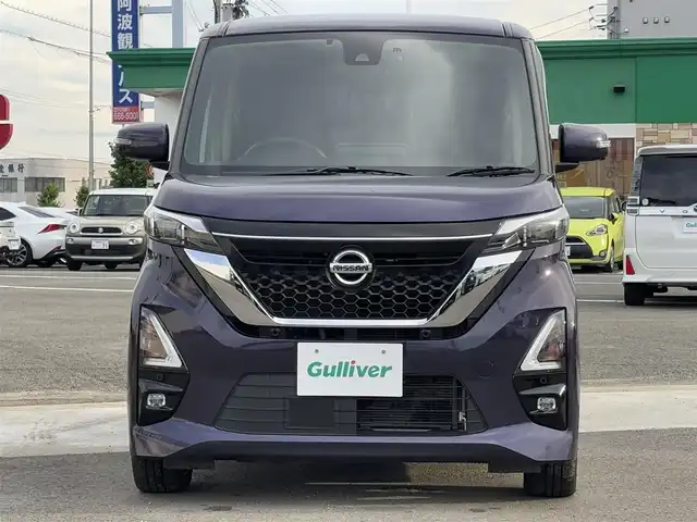 日産 ルークス HWS Gターボ プロパイロットED 徳島県 2020(令2)年 4.6万km アメジストパープル 純正9インチナビ/（Bluetooth/DTV/CD/DVD/FM/AM）/全方位カメラ/両側電動スライドドア/ICターボ/プロパイロット/衝突軽減/車線逸脱警報/前後コーナーセンサー/踏み間違い防止/後席テーブル/LEDヘッドライト/ブレーキホールド/ETC/純正ドラレコ