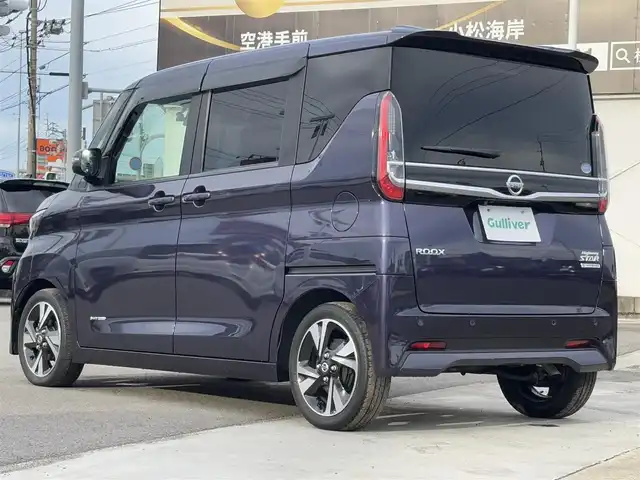 日産 ルークス HWS Gターボ プロパイロットED 徳島県 2020(令2)年 4.6万km アメジストパープル 純正9インチナビ/（Bluetooth/DTV/CD/DVD/FM/AM）/全方位カメラ/両側電動スライドドア/ICターボ/プロパイロット/衝突軽減/車線逸脱警報/前後コーナーセンサー/踏み間違い防止/後席テーブル/LEDヘッドライト/ブレーキホールド/ETC/純正ドラレコ