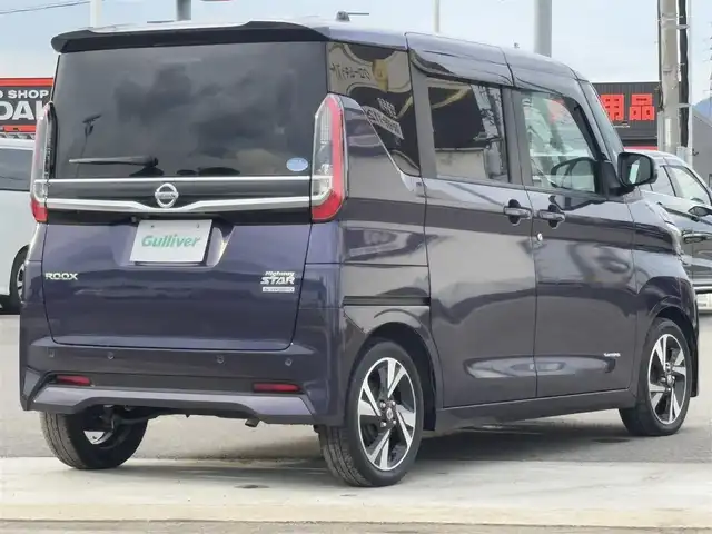 日産 ルークス HWS Gターボ プロパイロットED 徳島県 2020(令2)年 4.6万km アメジストパープル 純正9インチナビ/（Bluetooth/DTV/CD/DVD/FM/AM）/全方位カメラ/両側電動スライドドア/ICターボ/プロパイロット/衝突軽減/車線逸脱警報/前後コーナーセンサー/踏み間違い防止/後席テーブル/LEDヘッドライト/ブレーキホールド/ETC/純正ドラレコ