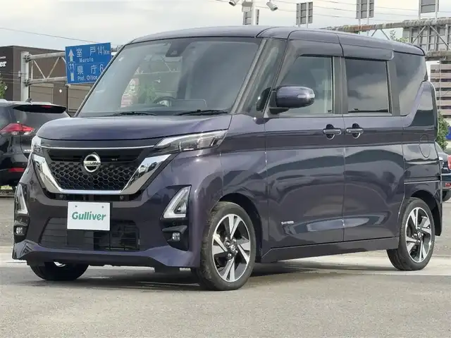 日産 ルークス HWS Gターボ プロパイロットED 徳島県 2020(令2)年 4.6万km アメジストパープル 純正9インチナビ/（Bluetooth/DTV/CD/DVD/FM/AM）/全方位カメラ/両側電動スライドドア/ICターボ/プロパイロット/衝突軽減/車線逸脱警報/前後コーナーセンサー/踏み間違い防止/後席テーブル/LEDヘッドライト/ブレーキホールド/ETC/純正ドラレコ