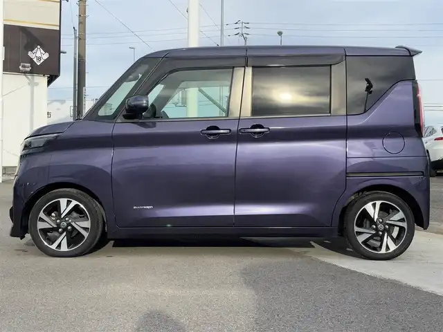 日産 ルークス HWS Gターボ プロパイロットED 徳島県 2020(令2)年 4.6万km アメジストパープル 純正9インチナビ/（Bluetooth/DTV/CD/DVD/FM/AM）/全方位カメラ/両側電動スライドドア/ICターボ/プロパイロット/衝突軽減/車線逸脱警報/前後コーナーセンサー/踏み間違い防止/後席テーブル/LEDヘッドライト/ブレーキホールド/ETC/純正ドラレコ