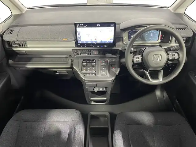 ホンダ ステップワゴン eHEV エアー EX 大阪府 2025(令7)年 0.1千km プラチナホワイトパール 未使用車　純正大型ナビＴＶ　ホンダセンシング　衝突軽減　両側パワスラ　シートヒーター　バックカメラ　オートマチックハイビーム　ＬＥＤヘッドライト　レーンアシスト　アイドリングストップ　電動リアゲート