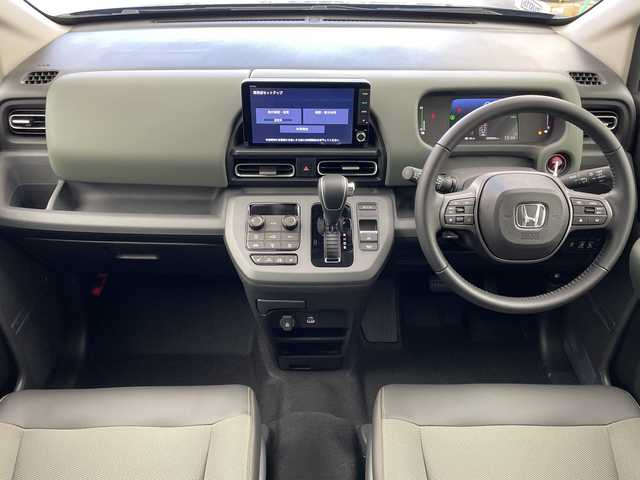 ホンダ フリード ハイブリット e:HEV クロスター 岐阜県 2025(令7)年 0.1千km メテオロイドグレーメタリック 純正9インチナビ/フルセグ/BT/USB/AppleCarPlay/バックカメラ/両側パワースライドドア/ハーフレザーシート/シートヒーター/革巻きステアリング/ステアリングスイッチ/レーダークルーズコントロール/コーナーセンサー/衝突軽減ブレーキ/レーンキープ/LEDヘッドライト