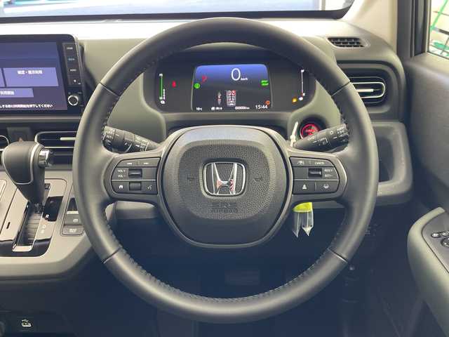 ホンダ フリード ハイブリット e:HEV クロスター 岐阜県 2025(令7)年 0.1千km メテオロイドグレーメタリック 純正9インチナビ/フルセグ/BT/USB/AppleCarPlay/バックカメラ/両側パワースライドドア/ハーフレザーシート/シートヒーター/革巻きステアリング/ステアリングスイッチ/レーダークルーズコントロール/コーナーセンサー/衝突軽減ブレーキ/レーンキープ/LEDヘッドライト