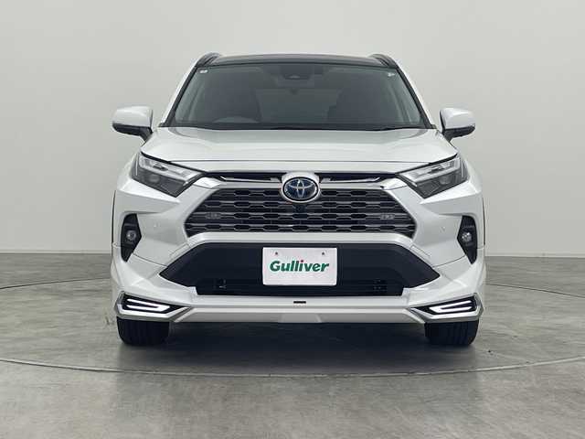 トヨタ ＲＡＶ４ ハイブリッドG 群馬県 2024(令6)年 0.5万km プラチナホワイトパールマイカ サンルーフ　モデリスタエアロ　純正１０．５型ナビ　全周囲カメラ　シートベンチレーション　アダプティブクルーズコントロール　衝突被害軽減ブレーキ　ＢＳＭ　ＬＥＤ　ＥＴＣ２．０　スマートキー　禁煙車
