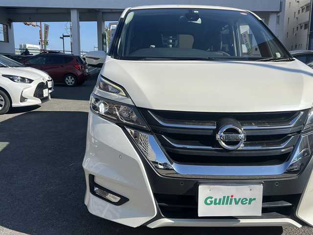 日産 セレナ ハイウェイスター プロパイロットED 宮崎県 2017(平29)年 12.5万km ブリリアントホワイトパール 純正メモリーナビ MM316D-W/（ＡＭ/ＦＭ/ＣＤ/ＤＶＤ/ＤＴＶ/ＢＴ)/レーダークルーズコントロール　/バックカメラ　/ＥＴＣ　/両側パワースライド　/ウォークスルー　/オートライト　/衝突被害軽減システム　/純正アルミホイール/コーナーセンサー前後/横滑り防止装置/社外フロアマット/スペアキー