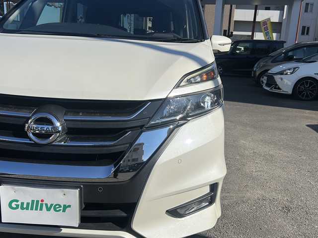 日産 セレナ ハイウェイスター プロパイロットED 宮崎県 2017(平29)年 12.5万km ブリリアントホワイトパール 純正メモリーナビ MM316D-W/（ＡＭ/ＦＭ/ＣＤ/ＤＶＤ/ＤＴＶ/ＢＴ)/レーダークルーズコントロール　/バックカメラ　/ＥＴＣ　/両側パワースライド　/ウォークスルー　/オートライト　/衝突被害軽減システム　/純正アルミホイール/コーナーセンサー前後/横滑り防止装置/社外フロアマット/スペアキー