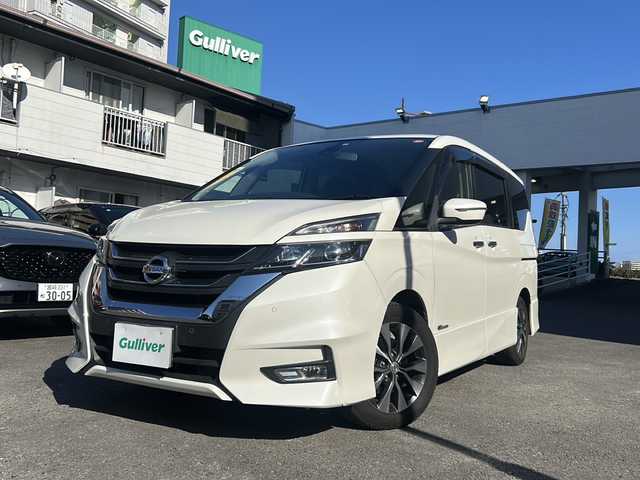 日産 セレナ ハイウェイスター プロパイロットED 宮崎県 2017(平29)年 12.5万km ブリリアントホワイトパール 純正メモリーナビ MM316D-W/（ＡＭ/ＦＭ/ＣＤ/ＤＶＤ/ＤＴＶ/ＢＴ)/レーダークルーズコントロール　/バックカメラ　/ＥＴＣ　/両側パワースライド　/ウォークスルー　/オートライト　/衝突被害軽減システム　/純正アルミホイール/コーナーセンサー前後/横滑り防止装置/社外フロアマット/スペアキー