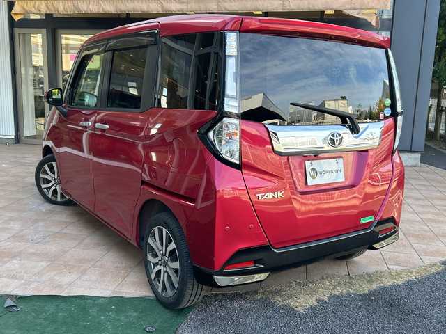 トヨタ タンク カスタムG－T 埼玉県 2018(平30)年 4.5万km マゼンタベリーマイカM スマートアシスト/純正9インチSDナビ/　　CD/DVD/BT/フルセグ/全方位カメラ/クルーズコントロール/両側パワースライドドア/LEDオートライト/純正15インチアルミホイール/シートヒーター/ステアリングスイッチ/コーナーセンサー/2列目サンシェード/スマートキー2本/ビルトインETC/禁煙車