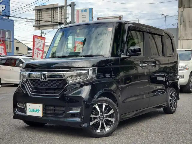 ホンダ Ｎ ＢＯＸ カスタム G L ホンダセンシング 埼玉県 2019(令1)年 4.4万km クリスタルブラックパール AIS検査済み/ナビ装着スペシャルパッケージ/純正8インチメモリナビゲーション/（CD/DVD/BT）/フルセグテレビ/バックカメラ/ホンダセンシング/レーンキープアシスト/アダプティブクルーズコントロール/両側パワースライドドア/ETC(ビルトイン)/純正14インチアルミホイール/ステアリングリモコン/LEDヘッドライト/LEDフォグランプ/プッシュスタート/スマートキー/オートライト/オートリトラミラー/ドアバイザー/USB端子/保証書/取扱説明書