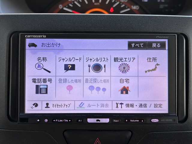 ダイハツ タント X SAⅡ 岐阜県 2015(平27)年 7万km ホワイト /ワンオーナー//社外HDDナビ(AVIC-HRZ990)/(TV/DISC/MSV/FM/AM)//片側パワースライドドア//スマートアシストII//アイドリングストップ//スマートキー//スペアキーx1//オートリトラクタブルミラー