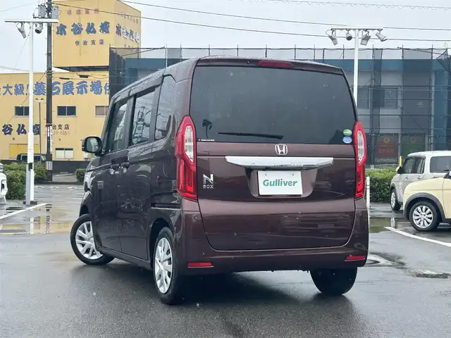 ホンダ Ｎ ＢＯＸ G L ホンダセンシング 愛媛県 2020(令2)年 8万km プレミアムアガットブラウンP 禁煙車/登録時走行距離：79944km/ビルトインETC/クルーズコントロール/エンジンスタートボタン/ディーラーOP純正ナビ/BT/DVD/CD/フルセグ/AM・FM/バックカメラ/衝突軽減ブレーキ/シートヒーター/ベンチシート/アームレスト/プッシュスタート