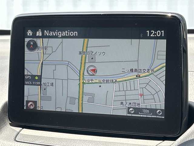 マツダ デミオ 13S ツーリング Lパッケージ 愛媛県 2017(平29)年 5.9万km ディープクリムゾンマイカ 純正ナビ/Ｂカメ/レーダークルコン/ＢＳＭ/衝突軽減システム/レーンキープアシスト/ハーフレザー/シートヒーター/純正１５ＡＷ/ＥＴＣ/ＨＵＤ/ＬＥＤオートライト/革ステアリング/ドラレコ/コーナーセンサー
