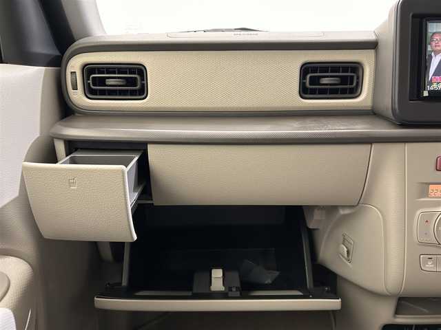 スズキ ラパン ＬＣ L 愛媛県 2022(令4)年 1.3万km フォーンベージュM ・KENWOOD彩速ナビ（MDV-D409BT)/　ワンセグTV　Bluetooth DVD再生可/・ドライブレコーダー/・シートヒーター　/・衝突被害軽減ブレーキ　/・レーンキープアシスト　/・ＵＳＢ充電