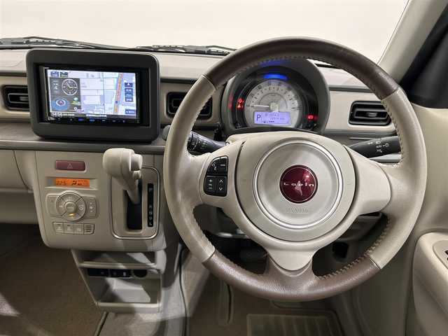 スズキ ラパン ＬＣ L 愛媛県 2022(令4)年 1.3万km フォーンベージュM ・KENWOOD彩速ナビ（MDV-D409BT)/　ワンセグTV　Bluetooth DVD再生可/・ドライブレコーダー/・シートヒーター　/・衝突被害軽減ブレーキ　/・レーンキープアシスト　/・ＵＳＢ充電