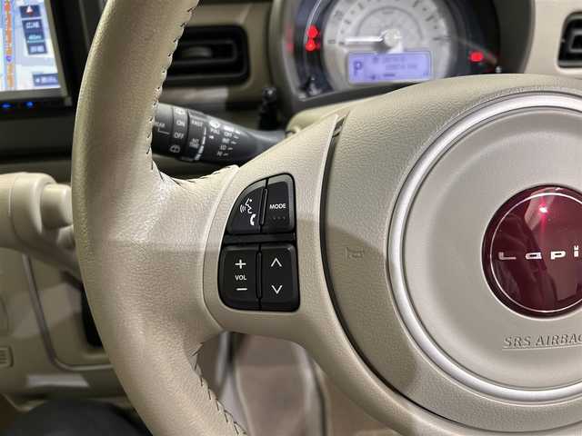 スズキ ラパン ＬＣ L 愛媛県 2022(令4)年 1.3万km フォーンベージュM ・KENWOOD彩速ナビ（MDV-D409BT)/　ワンセグTV　Bluetooth DVD再生可/・ドライブレコーダー/・シートヒーター　/・衝突被害軽減ブレーキ　/・レーンキープアシスト　/・ＵＳＢ充電