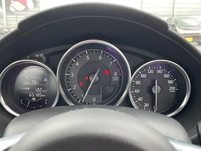 マツダ ロードスター S レザーパッケージ 滋賀県 2015(平27)年 6.6万km ソウルレッドプレミアムメタリック 禁煙車/純正７型ナビ（Ｂｌｕｅｔｏｏｔｈ／ＣＤ／ＤＶＤ／フルセグ）/衝突軽減ブレーキ/レーンキープアシスト/レザーシート/運転席助手席シートヒーター/オートライト/ソフトトップルーフ/ステリングリモコン/プッシュスタート