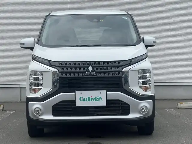三菱 ｅＫクロス T 秋田県 2021(令3)年 8.7万km シルキーホワイト ４WD/LEDヘッドライト/純正ナビ/衝突軽減システム/フルセグ/全方位カメラ/純正アルミ/スマートキー/アイドリングストップ/コーナーセンサー/プッシュスタート/クルーズコントロール/ダウンヒルアシストコントロール/パーキングアシスト/ステアリングスイッチ/前席シートヒーター/ドライブレコーダー/ETC/純正フロアマット/純正ドアバイザー/オートライト/オートエアコン/パワーステアリング/パワーウィンドウ/横滑り防止/レベライザー/電動格納ウィンカーミラー/保証書/記録簿