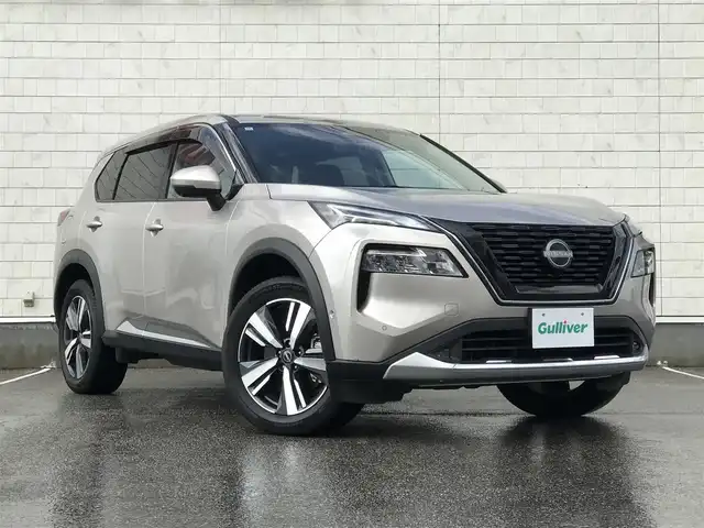 日産 エクストレイル G e－4ORCE 富山県 2024(令6)年 1.5万km シェルブロンドM 4WD/ワンオーナー/純正ナビ/フルセグTV/Bluetooth/全周囲カメラ/デジタルインナーミラー/ドライブレコーダー/衝突被害軽減ブレーキ/コーナーセンサー/レーンキープアシスト/ブラインドスポットモニター/プロパイロット/レーダークルーズコントロール/レザーシート/メモリー付パワーシート/電動リアゲート/ETC2.0