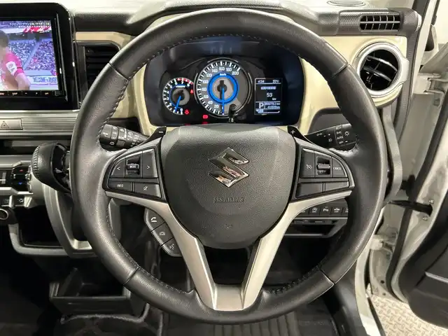 スズキ クロスビー HYBRID MZ 愛知県 2018(平30)年 4.2万km ピュアホワイトP 1オーナー/セーフティサポート/デュアルセンサーブレーキ/前後誤発進抑止機能/車線逸脱警報/ふらつき警報機能/先行車発進お知らせ機能/ハイビームアシスト/後退時ブレーキサポート/リアパーキングセンサー/純正8インチナビ【CN-RZ83】/　CD/DVD/Bluetooth/フルセグTV/全周囲/バックカメラ/ビルトインETC/前方ドライブレコーダー/オートライト/LEDヘッドライト/パドルシフト/ステアリングスイッチ/電動格納ミラー/フロアマット/ドアバイザー/スペアキー×1/保証書/取説書