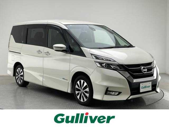 日産 セレナ ハイウェイスター プロパイロットED 兵庫県 2016(平28)年 7.4万km ブリリアントホワイトパール 純正フルセグTV(BT/CD/DVD)/ハンズフリーパワースライドドア(両側)/バックカメラ/ビルトインETC/MIRUMOEYEドライブレコーダー/クルーズコントロール/ソナー機能/プロパイロット/車線逸脱防止支援システム/エマージェンシーブレーキ/車線逸脱警報/踏み間違い衝突防止アシスト/進入禁止標識検知/純正LEDヘッドランプ/デュアルオートエアコン/本革巻きステアリング/ステアリングスイッチ/2列目パーソナルテーブル/純正16インチアルミホイール/インテリジェントキー/プッシュエンジンスターター/登録時走行距離73419km