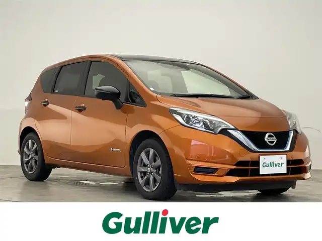 日産 ノート e－パワー ニスモ 滋賀県 2018(平30)年 5.6万km プレミアムコロナオレンジ/スーパーブラック 2トーン 禁煙車/純正ナビ/（CD/DVD/BT/SD/AM/FM/AUX/フルセグ）/全方位カメラ/インテリジェントルームミラー/ETC/衝突被害軽減ブレーキ/レーダークルーズコントロール/横滑り防止装置/レーンキープアシスト/オートライト/ステアリングスイッチ/コーナーセンサー