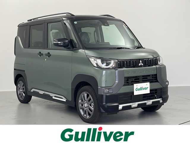 三菱 デリカミニ T プレミアム 福島県 2025(令7)年 0.1千km 緑 マイパイロット/9型ディスプレイオーディオ/ BT/USB/アンドロイドオート/アップルカープレイ/全方位カメラ/両側電動スライドドア/ハーフレザーシート/ルーフレール/LEDヘッドライト/スマートキー×2/禁煙車
