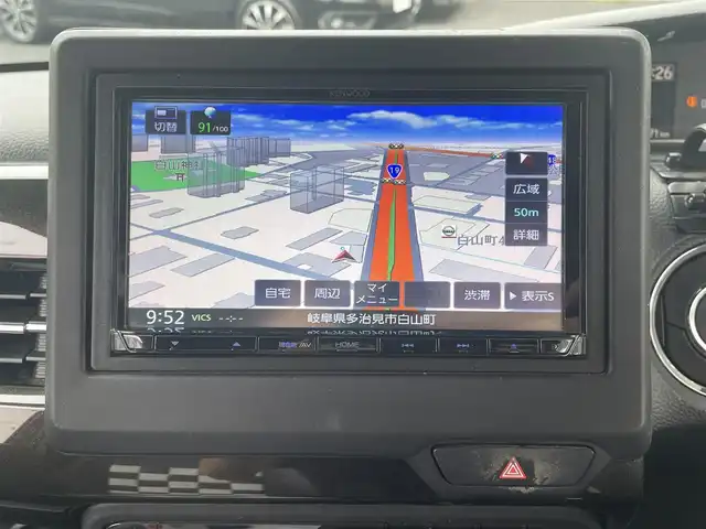 ホンダ Ｎ ＢＯＸ カスタム G L ホンダセンシング 岐阜県 2019(令1)年 8万km クリスタルブラックパール (株)IDOMが運営する【じしゃロン多治見店】の自社ローン専用車両になります。こちらは現金またはオートローンご利用時の価格です。自社ローンご希望の方は別途その旨お申付け下さい。/KENWOODナビ/　（フルセグ/DVD）/ホンダセンシング/・アダプティブクルーズコントロール/・衝突軽減ブレーキ/・レーンキープアシスト/左側パワースライドドア/アイドリングストップ/バックカメラ/オートライト/フォグランプ