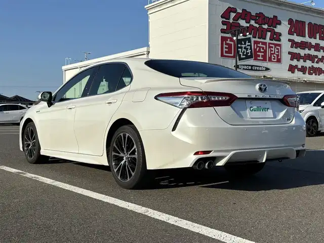 トヨタ カムリ WSレザーパッケージ 大分県 2019(令1)年 4.8万km プラチナホワイトパールマイカ ・純正ナビ(CD.DVD.SD.BT.AUX.USB)/・バックカメラ/・フルセグテレビ/・ヘッドアップディスプレイ/・プリクラッシュセーフティ/・レーンキープアシスト/・ブラインドスポットモニター/・ドライブレコーダー/・ETC 2.0/・コーナーセンサー/・パワーシート/・シートヒーター/・ブレーキホールド/・ドライブモード/・パドルシフト/・ステアリングリモコン/・オートハイビーム